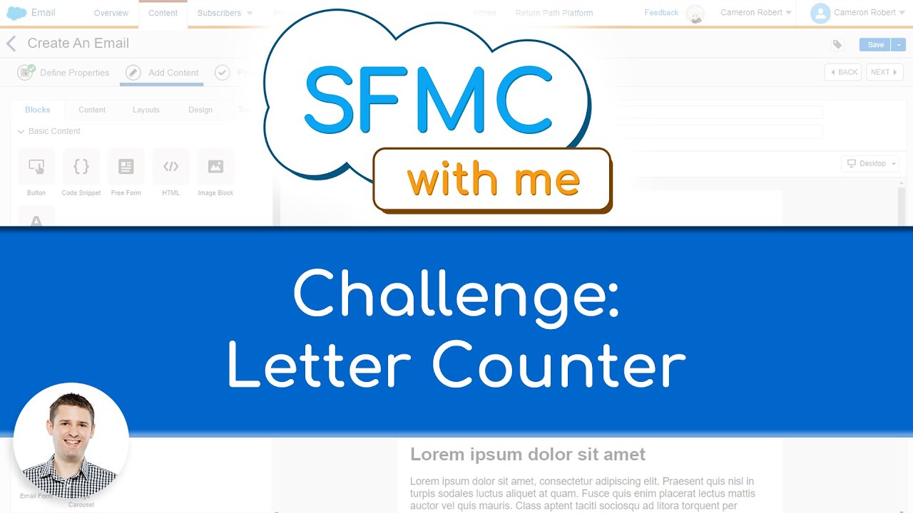 Code Challenge Letter Counter SFMC With Me 003 YouTube code-challenge-letter-counter-sfmc-with-me-003-youtube