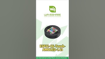 ESP32-C6-Touch-AMOLED-1.43,Zigbee 3.0 & Thread ，Built-in Audio Codec#esp32 #esp32c6 #waveshare