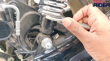 Rear Suspension Setup of Royal Enfield | Meteor 350 | Dual shock suspension setup