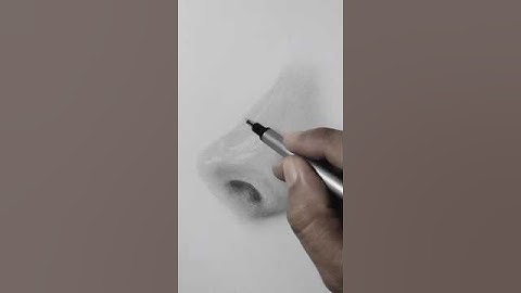 How to draw Nose from side #howtodrawnose #realisticdrawing #shorts