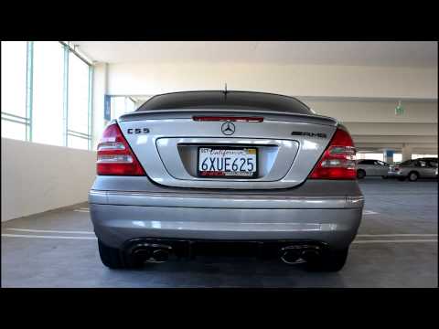 C55 AMG (RENNtech Headers) LOUD SOUNDS!! Revving + Parking Garage!