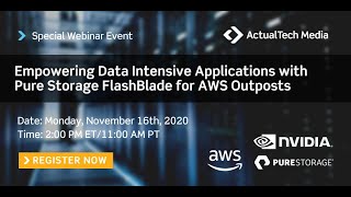 Empowering Data Intensive Applications with Pure Storage FlashBlade for AWS Outposts