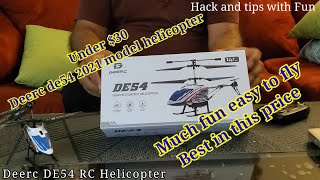 Deerc De54 RC Helicopter, really fun easy to fly. hack and tips with fun.
