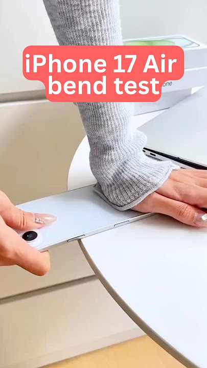 IPhone 17 Air bend test!