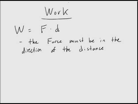 Calculating Work