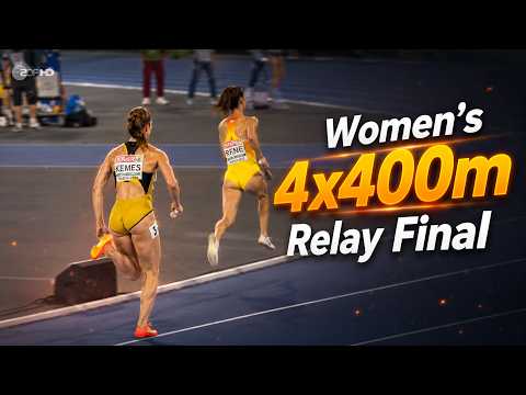 Women's 4x400m Relay Final | Netherlands vs Ireland vs Belgium