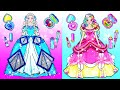 DIY Paper Doll | Pink and Blue Barbie Makeup And Dressup Contest Extreme Makeover | Dolls Beauty