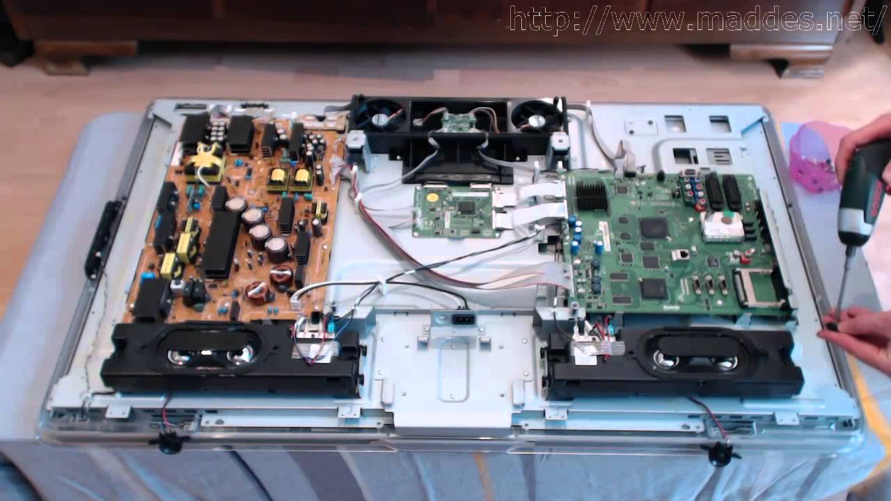 How to open a philips tv set 9803h to access the t con board youtube Dot tv bord