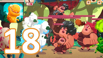 Dino Bash: Gameplay Walkthrough Part 18 - Level 108 Crazy! (iOS, Android)