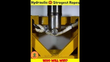 Hydraulic Press Vs Ropes Of Different Countries #shorts #uniqueexperiment #experiment #ytshorts