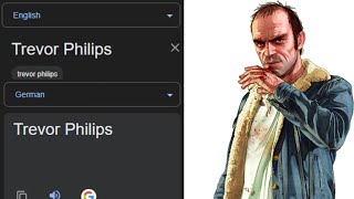 Trevor Philips in different languages meme