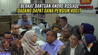 BERKAT BANTUAN ANDRE ROSIADE | DADANG DI-PHK PT POS MENDAPAT DANA PENSIUN 400 JUTA
