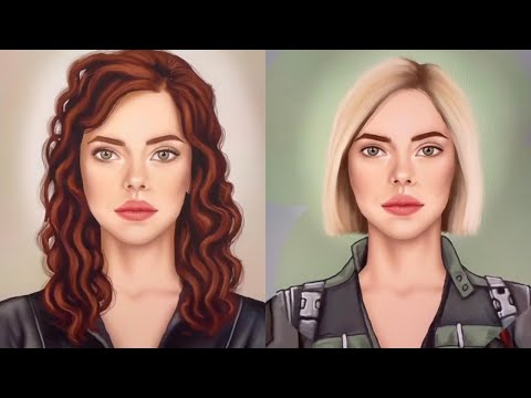 Artist Draws Black Widow Through The Years