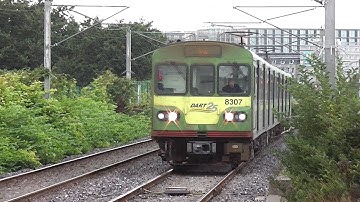 IE 8300 Class Dart Train number 8307 - Booterstown, Dublin