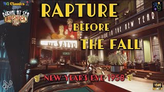 Mellow Jazz Ambience | Rapture Before the Fall - NYE 1958 🎶 1+ HOUR Bioshock gameplay background 🎶