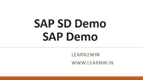 sap sd demo class | sap sd training syllabus | sap sd syllabi | sap sd module course content
