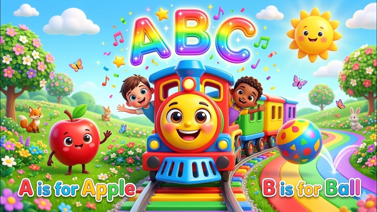 ABC Alphabet Train Ride 🚂 | ABC Song for Kids |Learn Alphabet A to Z ...
