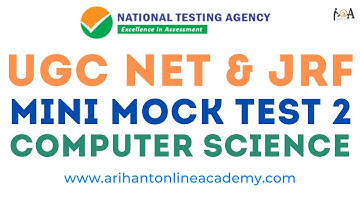 UGC NET & JRF Computer Science Mini Mock Test 2 | Practice & Level-Up Your Preparations | NTA NET