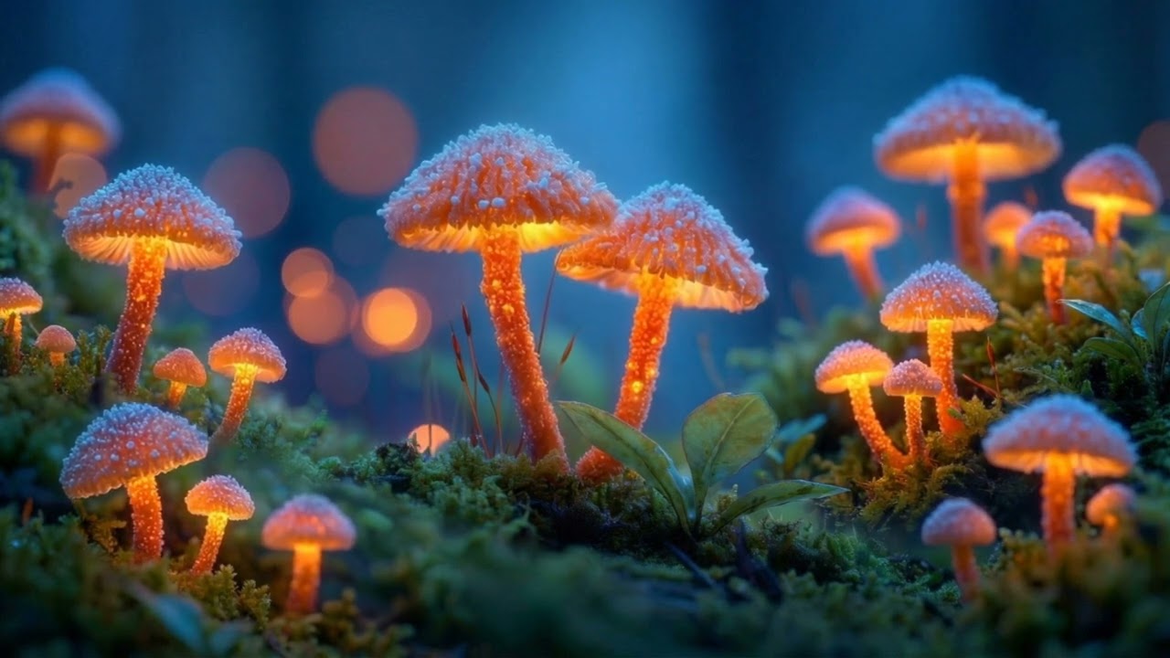 TV ART LOFI – Midnight Glow Garden 🍄