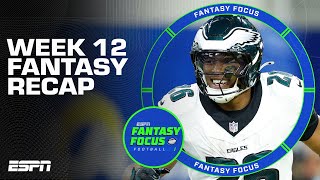 Week 12 Recap + Studs and Duds | Fantasy Focus 🏈