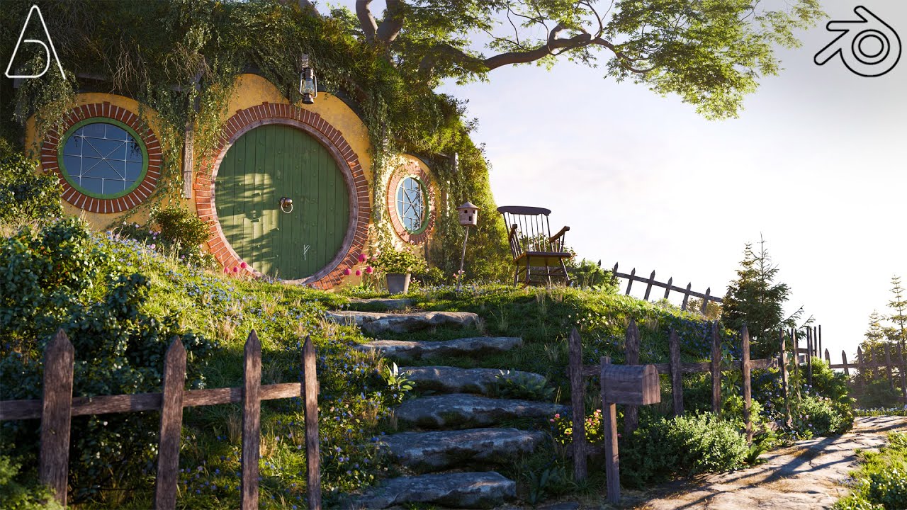 Recreating The Shire in Blender 4.0 - YouTube
