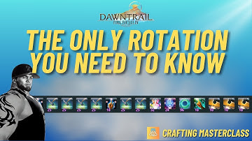 FFXIV - The Only Crafting Rotation You Need To Know | A Crafting Rotation Guide