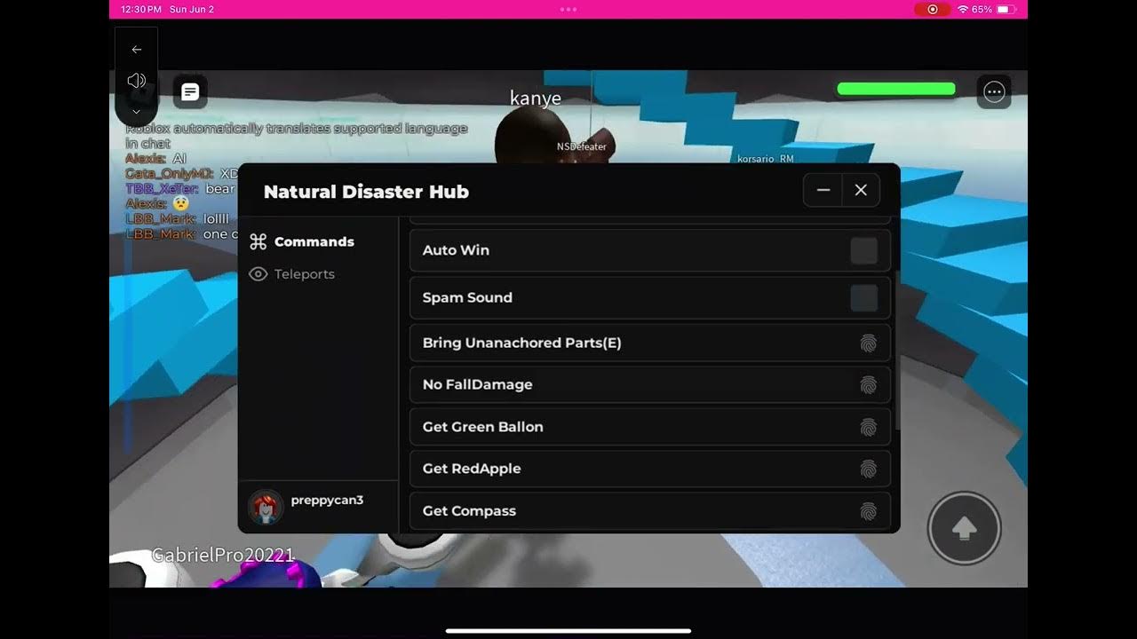 Roblox Fe Script Showcase (Natural Disaster Hub) - YouTube