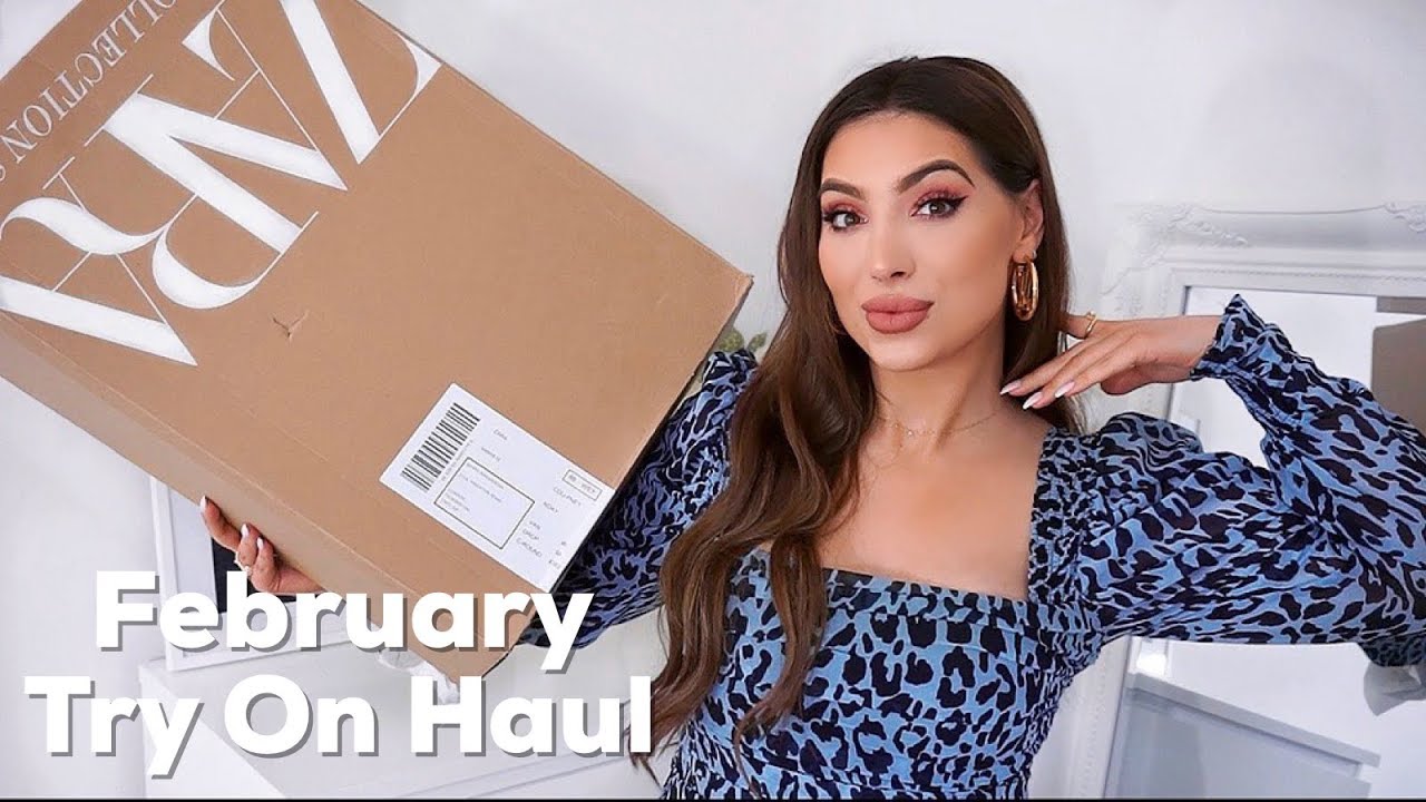 ZARA Try On Haul | February New In 💗 Transitional Winter to Spring Outfit Ideas