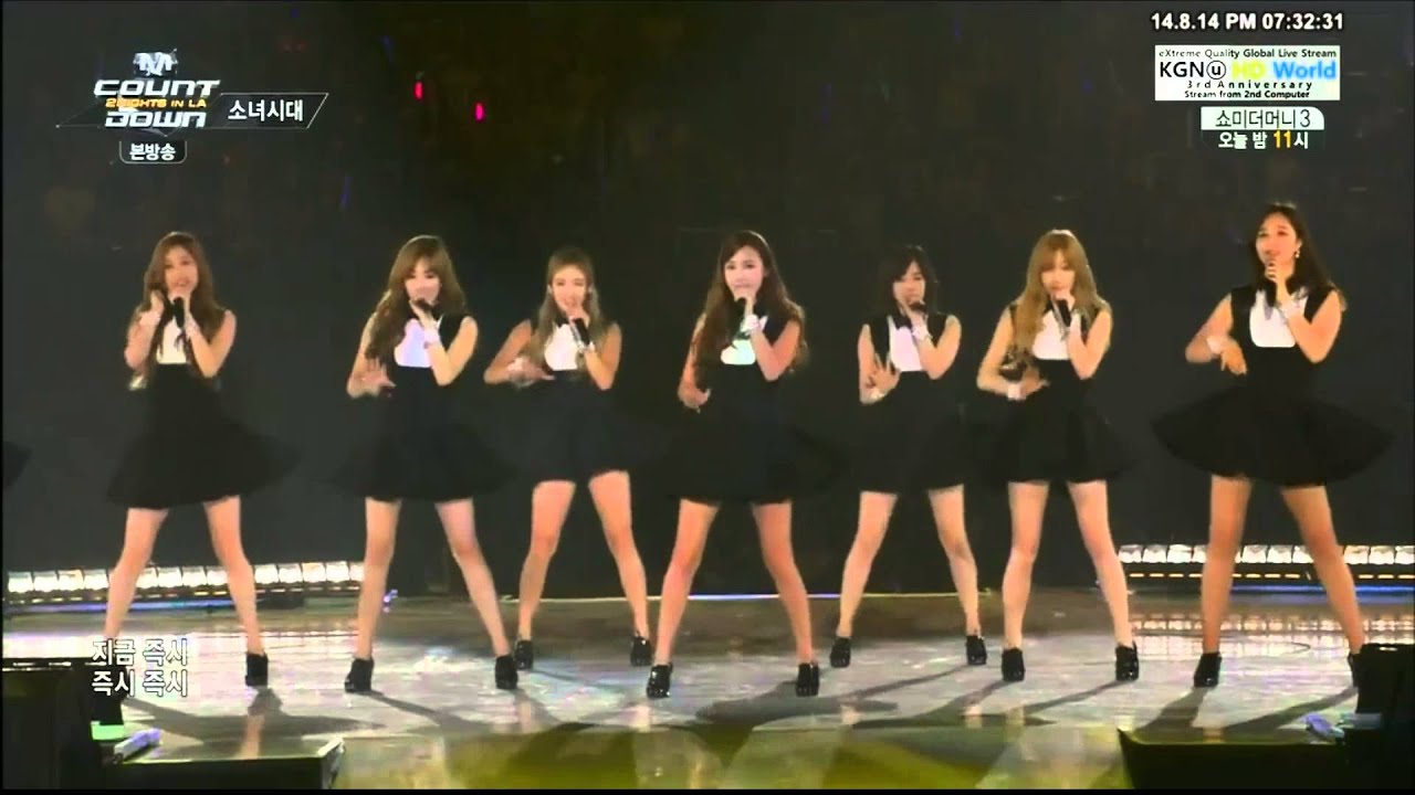 [1080p] 140814 SNSD - Mr. Taxi @ MCountdown K-CON 2014