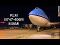 KLM B747-400M PH-BFS, one time arrival into Miami International Airport