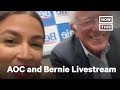 Alexandria Ocasio-Cortez and Bernie Sanders Team Up for Livestream | NowThis