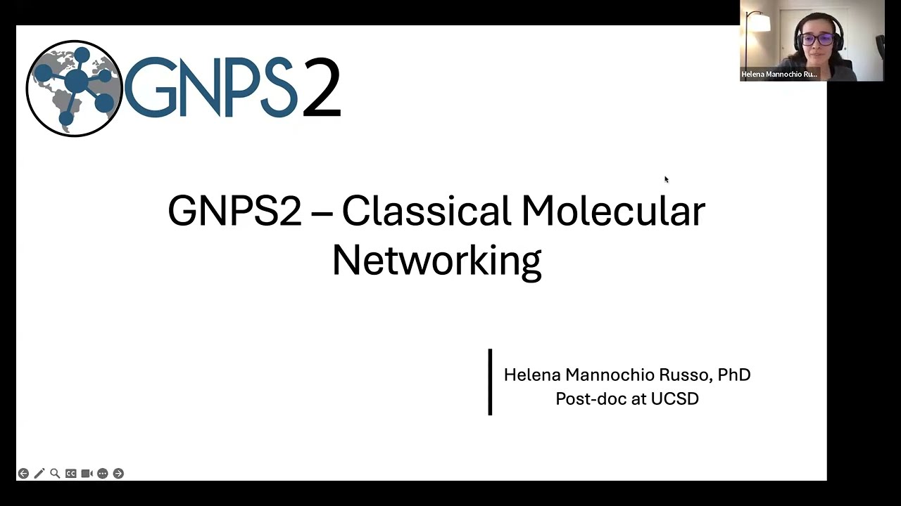 VMOL Seminar #20 - GNPS2 em Português: Molecular Networks Clássico (Helena Mannochio Russo)