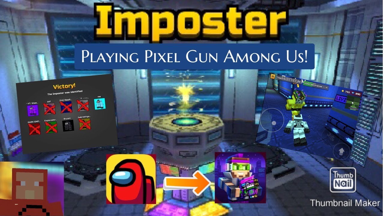 Pixel Gun Added A New 3D Among Us Mode! | Pixel Gun 3D