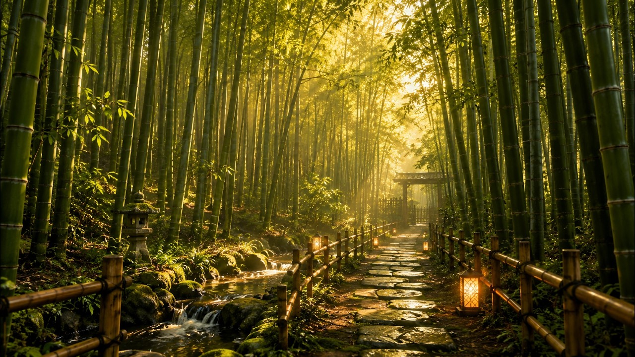 Whispers of the Bamboo Forest 🎋 Japanese Ambient Music | Free BGM