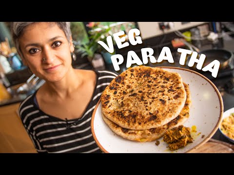 Potato and paneer paratha  Delicious veg flatbreads  Food with Chetna