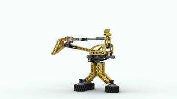 Lego 42197 Harbour Crane rotate 3D