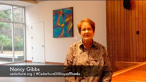 #Cedarhurst30Day...  with  Nancy Gibbs