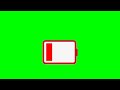Low Battery Green Screen Video Animation