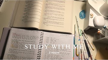 2-HOUR STUDY WITH ME 📚 [no break, lofi music with count up timer]