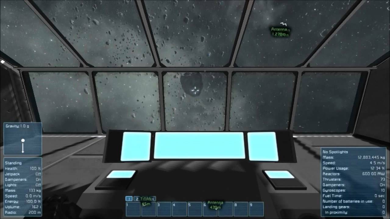 Space Engineers Ship Crash - YouTube