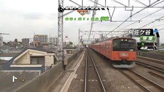 【Railfan】中央線快速 三鷹～東京（23.7km）平日朝201系運転 - 1080p60