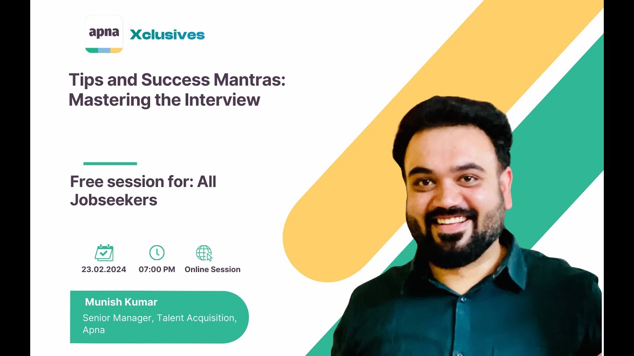 Mastering the Interview: Tips and Success Mantras - YouTube