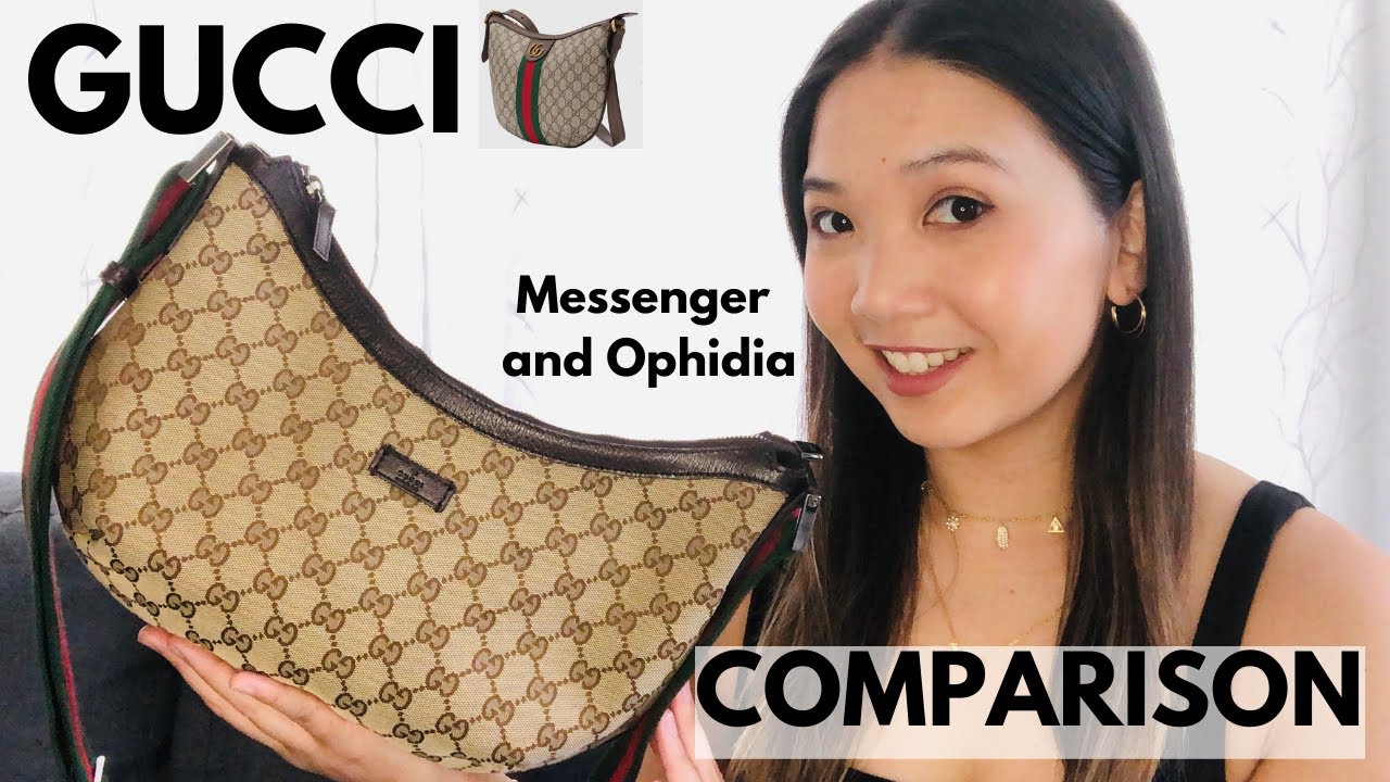 Comparing Gucci Ophidia Small Shoulder Bag to the Gucci Canvas Messenger Bag