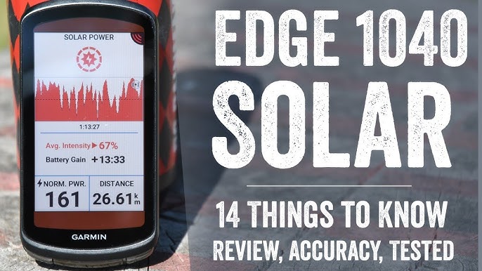 Garmin Edge 840 Solar, Compact GPS Cycling Computer, Device Only  (010-02695-20) 