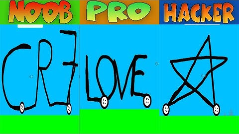 NOOB vs PRO vs HACKER - Car Drawing Game - Best Car Drawing
