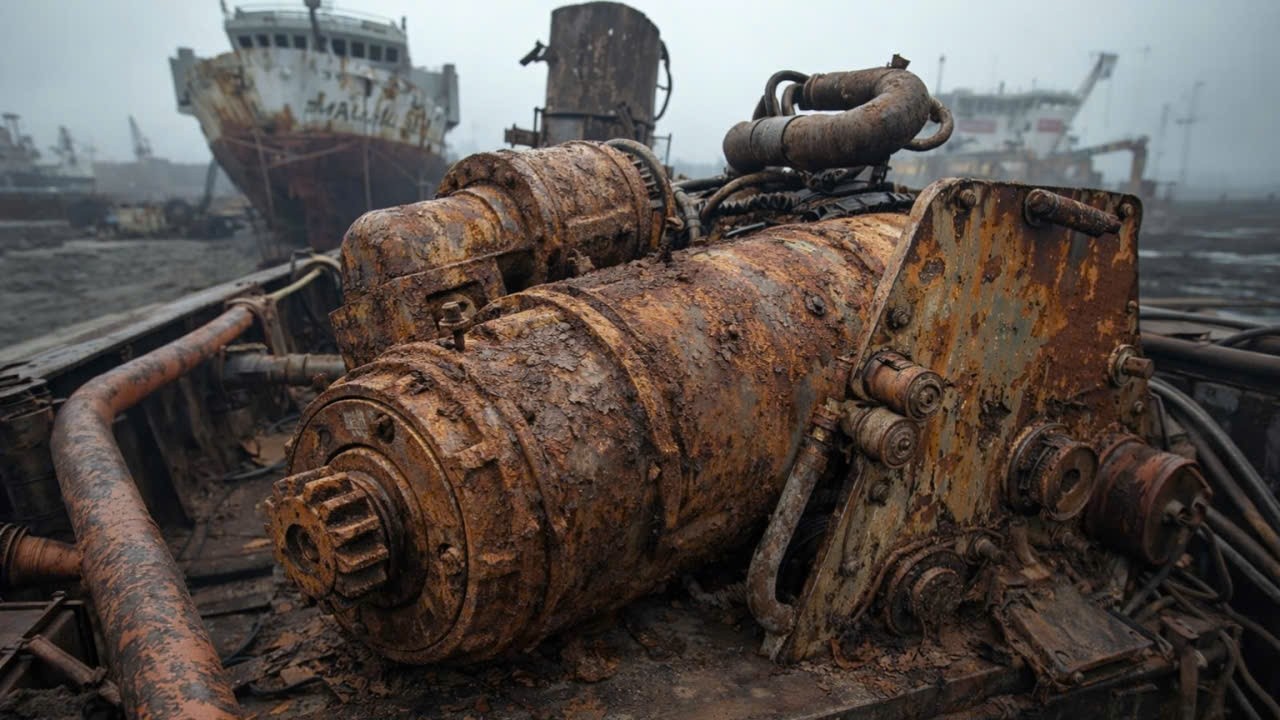 Награда 12 000 $ от генерального директора за восстановление сильно заржавевшего тяжёлого судового