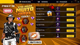 BOAA!! PEGUE O NOVO AVENTUREIRO 2.0, EVENTO DE GRAÇA, SOMBRA ROXA E DIMAS TEMPORÁRIOS - FREE FIRE