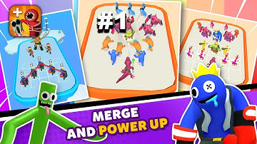 Merge Monster: Rainbow Master - Hyper Hybrid Casual - Gameplay Walkthrough (iOS & Android)