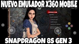 NUEVA APK X360 MOBILE EN SNAPDRAGON 8S GEN 3 ALICE MADNESS RETURN