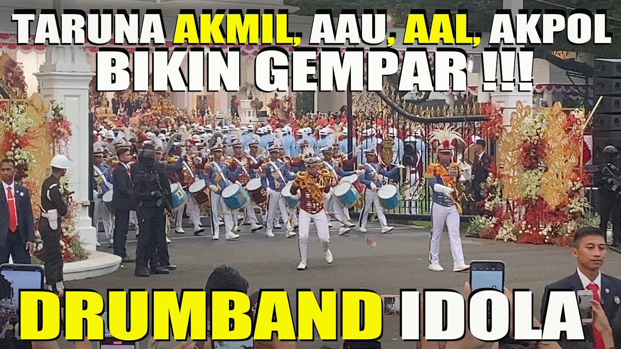 Drumband Taruna TNI-Polri Dikejar Hingga ke Monas, Pasukan Berkuda Mengawal Bendera Pusaka, KEREN !!